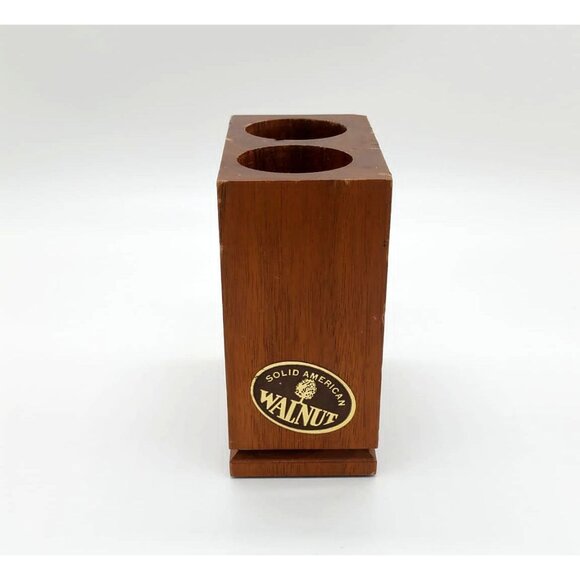 Vintage Walnut Wood Laser Engraved Desk Accessory Office Decor, Nautical Coastal - Picture 5 of 12